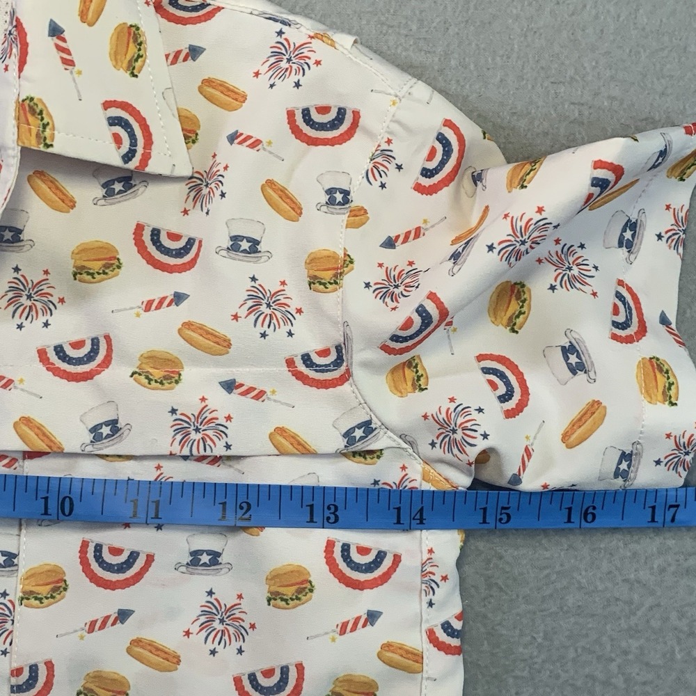 Boys Blue Quail Clothing Co Dry-Fit | Size 4T 4th Of just Print UPF 50+ - Picture 5 of 8